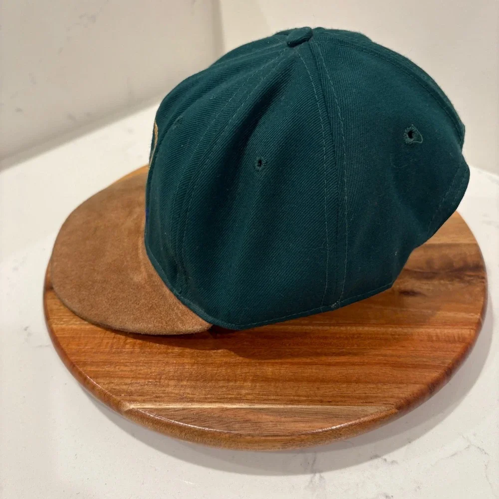 Classic Sportswear Gators Hat Men OSFA Green Brown Snapback Faux Suede Brim